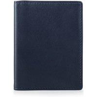 PRIMEHIDE Leather Travel Pass ID Wallet in Navy