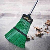 Victor Tools Telescopic Outdoor Broom with PVC Bristles, Adjustable 89 - 127cm
