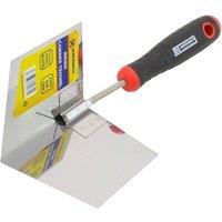 BARGAINS-GALORE Inside Corner Trowel Stainless Steel Blade Pointed Plastering Tool Diy