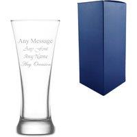 Uniqueful Personalised Engraved 380ml Sorgum Pint Beer Glass for Friend Birthday in Clear | Size: 300ml