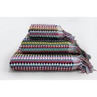 Allure Bath Fashions Popcorn Textured Tasselled Bath Towels - 100% Repurposed Cotton