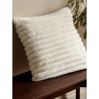Catherine Lansfield 'Cosy Ribbed' Cushion in Cream | Size: 45 cm x 45 cm