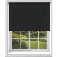 Blinds Outlet Blackout Roller Blind in Black | Size: 210 cm width x 210 cm drop