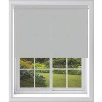 Blinds Outlet Blackout Roller Blind in Light Grey | Size: 120 cm width x 210 cm drop