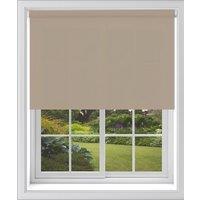 Blinds Outlet Blackout Roller Blind in Light Brown | Size: 210 cm width x 160 cm drop