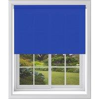 Blinds Outlet Blackout Roller Blind in Mid Blue | Size: 240 cm width x 160 cm drop