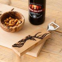 Selbrae House Scandi Stag Beech Bottle Opener in Natural