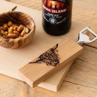 Selbrae House Highland Cow Beech Bottle Opener in Natural