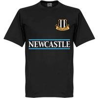 Newcastle United FC Junior Newcastle Team T-Shirt in Black | Size: Small