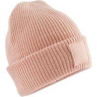 Beechfield Tonal Patch Cuffed Beanie in Peach