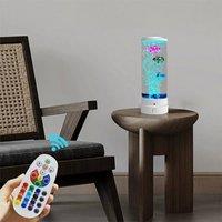 Obasyhig Remote Controlled Simulated Bubble Fish Night Light in White