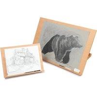 Nordara Adjustable Wooden Art Drawing Board Table Easel in Natural