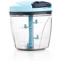 Nordara Pull Cord Manual Food Chopper Vegetable Slicer Hand Blender Kitchen in Light Blue