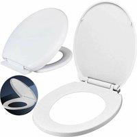 Nordara Quick Release Toilet Seat Soft Close Heavy Duty Universal Fit in White