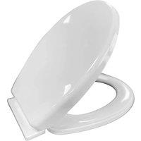 Nordara Quick Release Soft Close Heavy Duty Toilet Seat Universal One Button in White