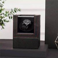 SPETLEK Single Automatic Watch Winder Display Case Rotating Storage Organizer in Black