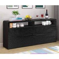 Nordara 5m Wood Effect Self Adhesive Vinyl Film Sticker in Black