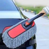 EONLION Scalable Microfiber Car Wash Duster Dust Wax Cleaning Mop Tool in Black