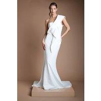 Coast Women's Twist Bow Back Fishtail Wedding Dress in Ivory | Size: 12