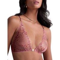 Aubade Women's Crazy In Love Triangle Bralette in Pink | Size: 12