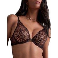 Aubade Women's Crazy In Love Triangle Plunge Bra in Brown | Size: 38B