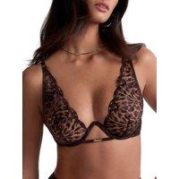 Aubade Women's Crazy In Love Single Wire Plunge Bra in Brown | Size: 36B