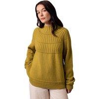 Celtic & Co Women's Textured Yoke Sweater in Mustard | Size: Small