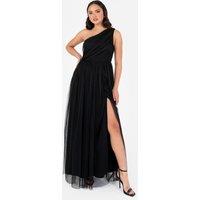 Anaya with Love Women's One Shoulder Maxi Dress in Black | Size: 20