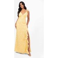 Anaya with Love Women's Floral Strappy Maxi Dress in Yellow | Size: 10