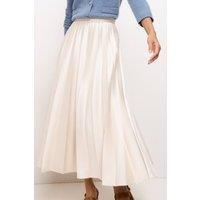 Phase Eight Women's Sybilla Pleated Midi Skirt in Light Beige | Size: 16