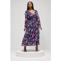 Yours Women's Floral Long Sleeve Maxi Dress | Size: 14