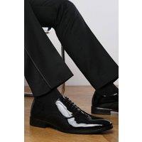 Where's That From Men's Nick Wide Fit Oxford Lace Up Work Dress Shoes in Black | Size: 10-Wide Fit