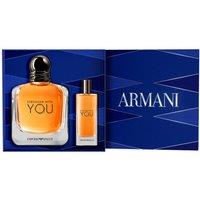 Armani Men's Stronger With You Eau De Toilette 100ml Gift Set in Misc