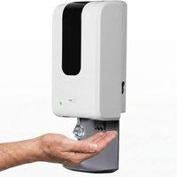 AQUARIUS Automatic 'Hand Sanitiser Dispenser' - Wall Mounted, Motion Sensor, 1200ml in White
