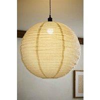 ValueLights Etta Natural Linen XL Globe Lamp Shade 60cm in Cream