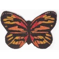 Homescapes Orange Butterfly Coir Doormat | Size: 40 cm x 60 cm