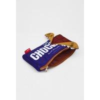 Suck UK Plush Chocolate Bar Case - Novelty Zipper Pouch in Blue