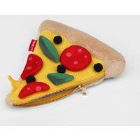 Suck UK Plush Pizza Slice Case - Fun Zipper Storage Pouch