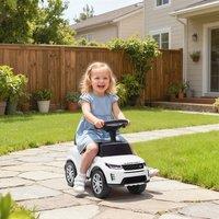 AIYAPLAY Land Rover Licensed Ride on Car for Toddlers 18-36 Months in White
