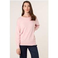 Blue Vanilla Women's Pink Long Sleeve Slip On Round Neck Jumper | Size: 18-20