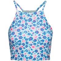 Trespass Women's Harlow Leopard Print Swim Top in Pale Green | Size: Medium