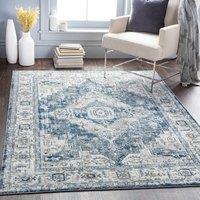 Livabliss Jolie Vintage Traditional Boho Living Rug in Charcoal | Size: 160 cm x 220 cm