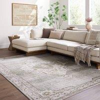 Livabliss Fifth Avenue Vintage Traditional Boho Living Rug in Grey | Size: 153 cm x 220 cm