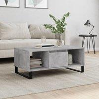 Berkfield Home Coffee Table Concrete Grey 90x50x36.5 cm Engineered Wood