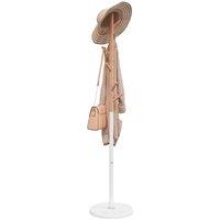 Berkfield Home Coat Stand White 172 cm Powder-coated Iron