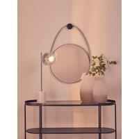 Orsina Hanging Wall Mirror, Decorative Mirror In Black Finish, Modern Art Deco Design Wall Mirror For Home Decor