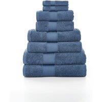 Deyongs Bliss Pima Supersoft Fluffy Cotton 650gsm Towels in Dark Blue | Size: Bath Sheet