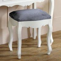 Melody Maison White Dressing Table Stool - Victoria Range