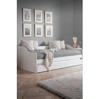 Julian Bowen Elba Daybed with pull-out Trundle in White | Size: Single