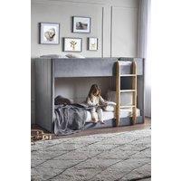 Julian Bowen Daytona Single Grey Velvet Bunk Bed